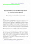 Research paper thumbnail of Gene diversity analysis and Microdifferentiation process in North Indian Muslim Populations