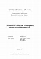 Research paper thumbnail of A Functional Framework for Analysis of Undemandedness In Websites