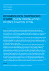 Research paper thumbnail of Phenomenological considerations of habit: Reason, self-presence and knowing in habitual action