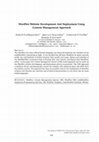 Research paper thumbnail of WordNet Website Development And Deployment Using Content Management Approach