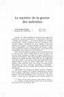 Research paper thumbnail of Le mystère de la genèse des individus 