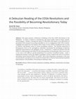 Research paper thumbnail of A Deleuzian Reading of the EDSA Revolutions and the Possibility of Becoming-Revolutionary Today