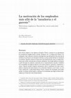 Research paper thumbnail of La motivación de los empleados: más allá de la “zanahoria y el garrote”