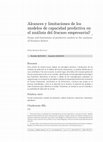 Research paper thumbnail of Alcances y limitaciones de los modelos de capacidad predictiva en el análisis del fracaso empresarial