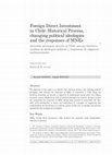 Research paper thumbnail of Inversión extranjera directa en Chile: proceso histórico, cambios en ideologías políticas y respuestas de empresas multinacionales