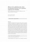 Research paper thumbnail of Efecto de la globalización sobre la Eficiencia Técnica en el contexto regional de Colombia