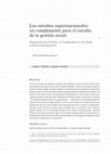 Research paper thumbnail of Los estudios organizacionales: un complemento para el estudio de la gestión social