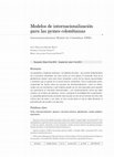 Research paper thumbnail of Modelos de internacionalización para las pymes colombianas