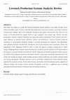 Research paper thumbnail of Livestock production systems and analysis:Review