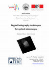 Research paper thumbnail of Digital holography techniques for optical microscopy