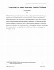 Research paper thumbnail of Towards the Case Against Reductionist Theories of Evolution