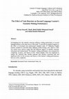 Research paper thumbnail of The Effect of Task Structure on Second Language Learner’s Narrative Writing Performance