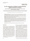 Research paper thumbnail of In vitro combinations of antibiotics and phytochemicals against Pseudomonas aeruginosa