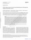 Research paper thumbnail of PPARγ disease gene network and identification of therapeutic targets for prostate cancer