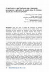 Research paper thumbnail of O que Fazer e o que Não Fazer com a Regressão: pressupostos e aplicações do modelo linear de Mínimos Quadrados Ordinários (MQO).