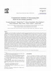 Research paper thumbnail of Computational simulation of intracoronary flow based on real coronary geometry