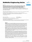 Research paper thumbnail of Flow and wall shear stress in end-to-side and side-to-side anastomosis of venous coronary artery bypass grafts