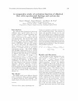 Research paper thumbnail of A comparative study of excitation function of elliptical flow with experimental findings and system size dependence