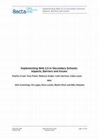 Research paper thumbnail of Implementing Web 2.0 in secondary schools: impacts, barriers and issues