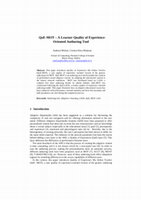 Research paper thumbnail of QoE-MOTA Learner Quality of Experience-Oriented Authoring Tool