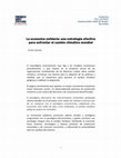 Research paper thumbnail of La economía solidaria: una estrategia efectiva para enfrentar el cambio climático mundial