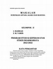 Research paper thumbnail of makalah agama dan manusia