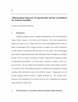 Research paper thumbnail of Utilitarianism, Degressive Proportionality and the Constitution of a Federal Assembly