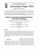 Research paper thumbnail of Eidola: An Interactive Augmented Reality Audio-Game Prototype