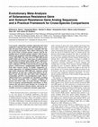 Research paper thumbnail of Evolutionary Meta-Analysis of Solanaceous Resistance Gene and Solanum Resistance Gene Analog Sequences and a Practical Framework for Cross-Species Comparisons