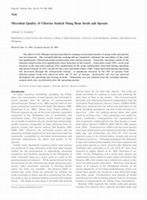 Research paper thumbnail of Microbial Quality of Chlorine Soaked Mung Bean Seeds and Sprouts