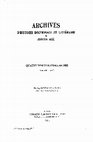 Research paper thumbnail of Heymeric de Campo, auteur d'un traité de métaphysique. Etude et édition partielle du "Colliget principiorum"