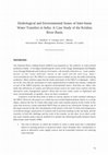 Research paper thumbnail of Hydrological and environmental issues of inter-basin water transfers in India: a case study of the Krishna River Basin