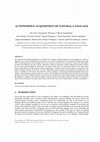 Research paper thumbnail of Autonomous Acquisition of Natural Language