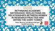 Research paper thumbnail of Rethinking academic sisterhood: reflections on relationships between women in research practice and within the ivory tower