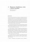 Research paper thumbnail of  Empresas colombianas, crisis y guerra mundial