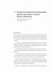 Research paper thumbnail of Iniciativa empresarial antioqueña: primer paso para un gran futuro industrial