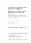 Research paper thumbnail of Generadores de valor para clientes de productos industriales. Caso: laminado doblecapa de polipropileno biorientado (PPBO) metalizado, para empaque de alimentos