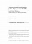 Research paper thumbnail of El estado y las multinacionales. Posibles efectos de la crisis de 2008 en la balanza de poder*