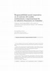 Research paper thumbnail of Responsabilidad social corporativa  en el contexto del cambio  institucional y organizacional de Colombia