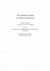 Research paper thumbnail of The comparative method in syntactic reconstruction