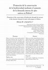 Research paper thumbnail of Promoción de la conservación de la biodiversidad mediante el aumento de la demanda interna de ajíes nativos en Bolivia