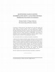 Research paper thumbnail of QUESTIONING MASCULINITIES: INTERROGATING BOYS' CAPACITIES FOR SELF PROBLEMATIZATION IN SCHOOLS