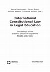 Research paper thumbnail of Teaching Constitutional Comparison. Changing the Culture of Legal Education