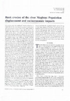 Research paper thumbnail of Bank erosion of the river Meghna: Population displacement and socioeconomic impacts