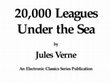 Research paper thumbnail of 20,000 Leagues Under the Sea