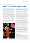 Research paper thumbnail of 'Ensor en Mutsaers blaffen samen. Artistiek engagement tegen dierenleed', in: Neerlandia. Nederlands van Nu, 118 (2014) 3: 13-15