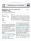 Research paper thumbnail of A thermodynamics-based cohesive model for interface debonding and friction