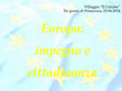 Research paper thumbnail of Europa: impegno e cittadinanza