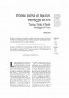 Research paper thumbnail of Stanley Cavell, "Thoreau piensa en lagunas, Heidegger en ríos"