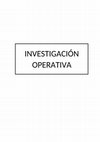 Research paper thumbnail of INVESTIGACION OPERATIVA